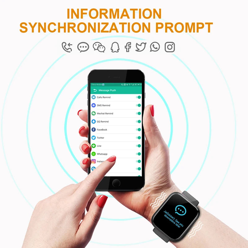 Smart Watch - Maculino e Feminino - Bluetooth - conexão Android e Iphone!